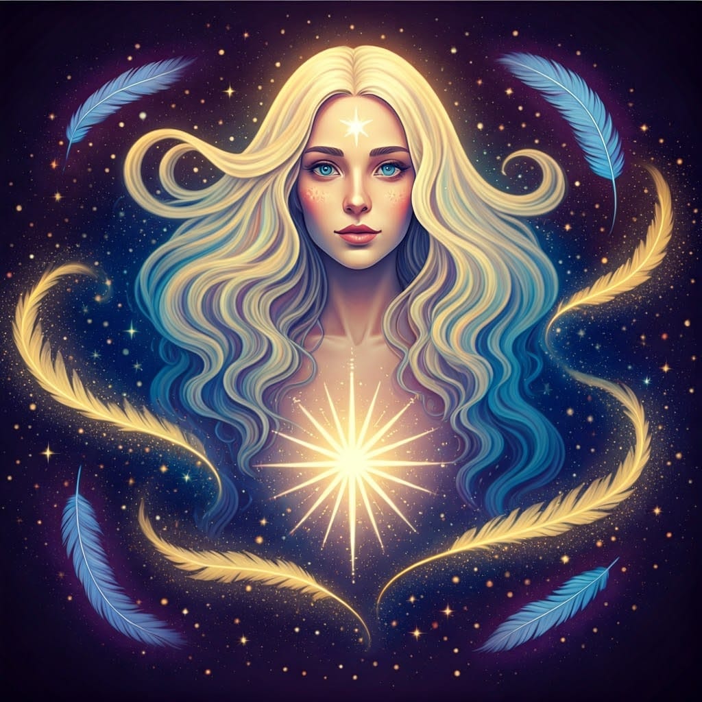 rerelinho29's tweet photo. Celestial beauty of the universe  #aiartcommunity #mystical #angel #aiartist #astral #aiartists #digitalcreator #aiartworks #aiartgallery #beauty #digitalart #arcanas #tarot #divine #AIArt, #divineguidance #aiartcommunity #MysticalArt #Angels #Spirituality #divination https://t.co/1Q9zy8E1Vk