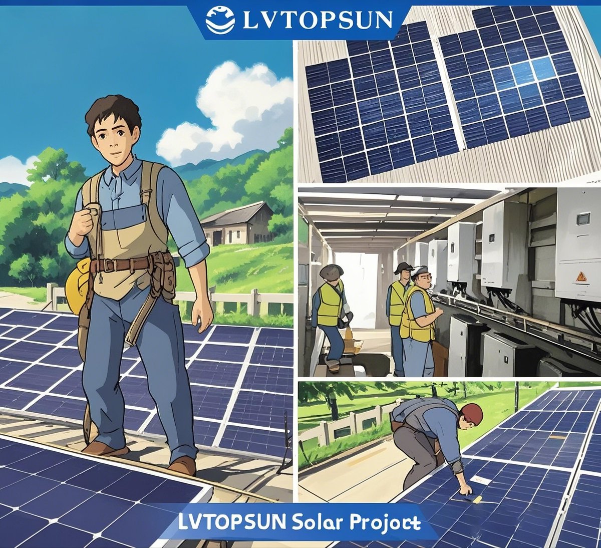 LVTOPSUN's tweet photo. Following the Trend 🤣✨

LVTOPSUN in #Ghibli style 😁👏

#LiFePO4 #Solarsystem

#Solar #Battery

#Storagebattery #LithiumBattery https://t.co/iZXQIzZae2