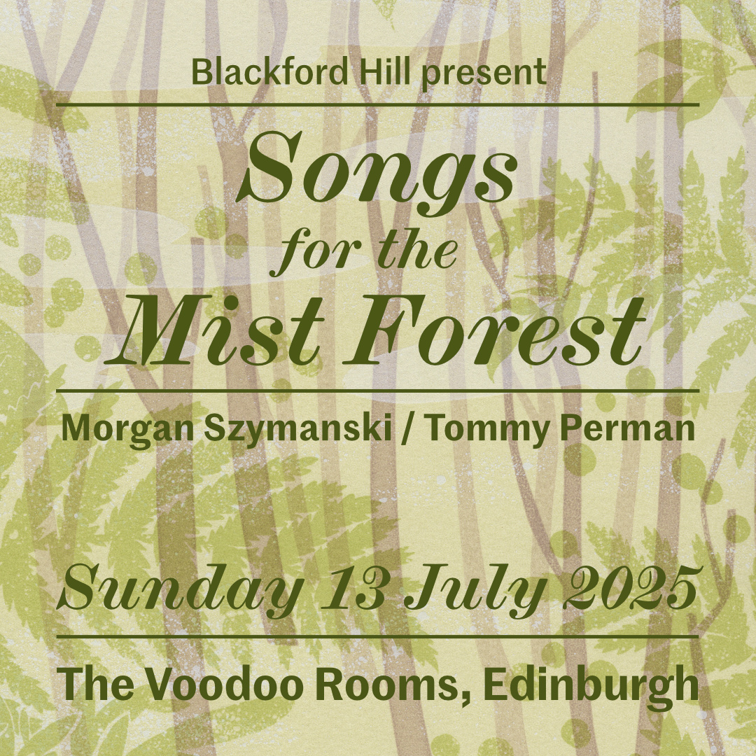 Hi folks, I have a new album coming out in July made with my dear friend <a href="/MorganGuitarra/">Morgan Szymanski</a>. To celebrate we're performing the album live at The Voodoo Rooms, Edinburgh on Sunday 13 July. It'd be lovely to see you there. Tickets on sale now eventbrite.com/e/morgan-szyma…