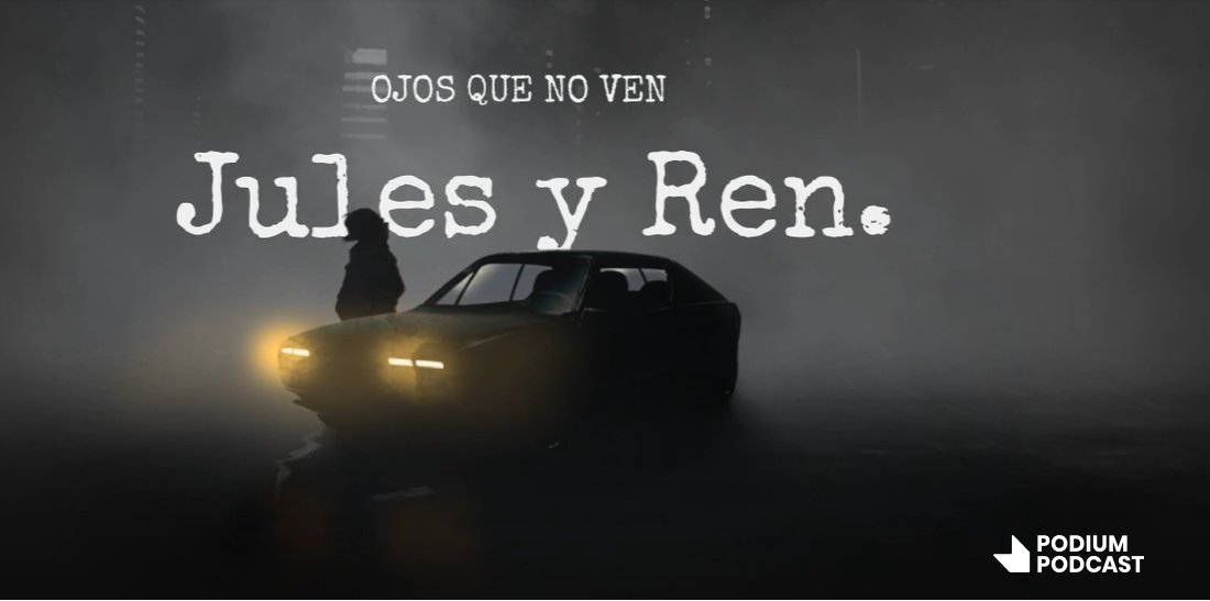 Renaultgserna's tweet photo. ¡Jules &amp; Ren OJOS QUE NO VEN! 
Te invitamos a descubrir nuestro podcast, un sorprendente thriller tecnológico que te enganchará desde el primer momento...

¡Los 2 primeros capítulos, ya están disponibles! 💻

https://t.co/z8ZTWBQaE1 https://t.co/FcAsijp0jT