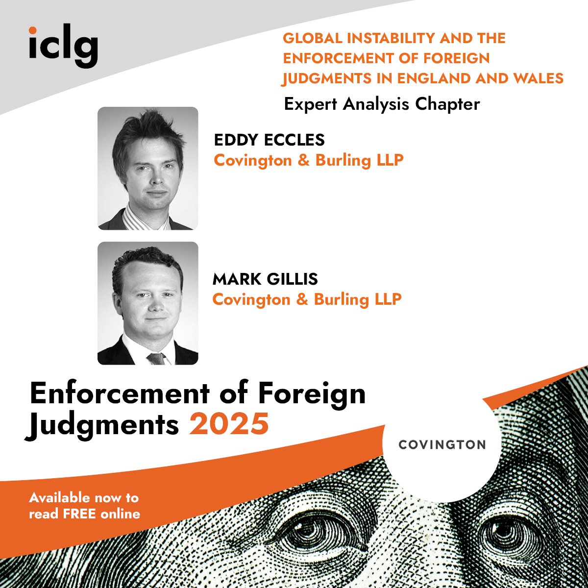 ICLG_GLG's tweet image. How do strained relations with a foreign country affect the #enforceability of that country&apos;s judgments in the #EnglishLegalSystem?

Join @CovingtonLLP as it explores ongoing Russia-related #litigation in the ICLG #Enforcement of #ForeignJudgments 2025➡️: obi41.nl/y4h7kzu