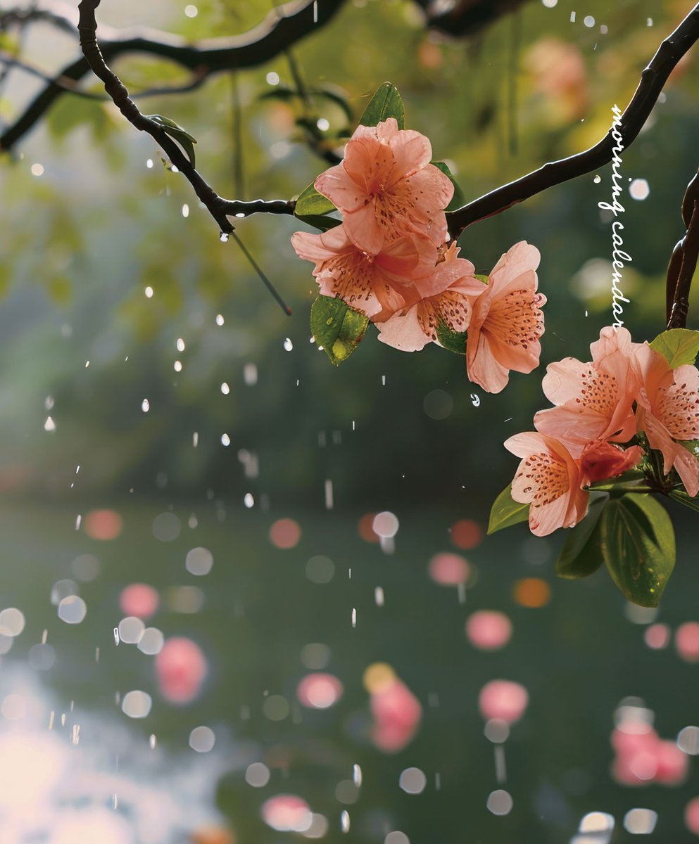 穀雨（こくう）｜朝の日めくり

"この頃、雨がよく降ります。そんな百穀をうるおす雨、野山の芽を育む雨です。"

植物がいきいきと輝き、また一段と緑が深まってゆきます。