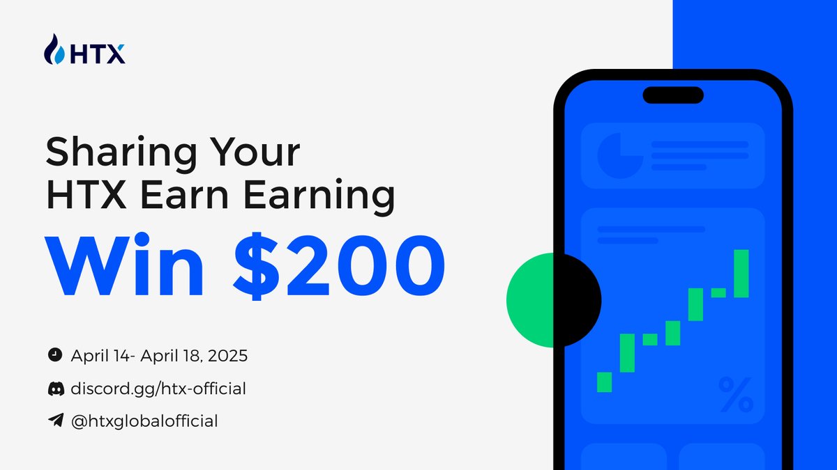 HTXCommunity's tweet photo. Turn Your #HTX Earnings into #Rewards!π
β
Β Follow @HTXCommunity @HTX_Global
π RT + tag 3
βοΈ Join Telegram: https://t.co/mWD3TIWE4E
π Share your HTX Earn Earning on social media withΒ #HTX_Earn
Join now: https://t.co/luuIlxZkpn https://t.co/dhWhcDtqly