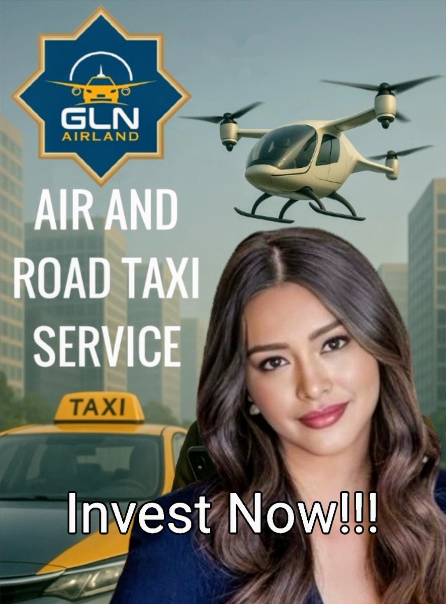 Urban transport is evolving - and GLN AirLand Network is leading the way.

Air + Road Taxi. One platform. Limitless potential.

Join the journey. Invest in the future of mobility.
sidrastart.com/project/51a73d…

#SidraFamily #Sidra #SidraChain #BTC #BNB #ETH #Solana #CORE #Invest