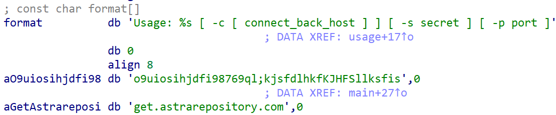 🚨#IOC #ELF sample (cafbe0a19de0401d895c6d7c7c37f79b) with  low detection  4/65 on VT, decrypted to reveal a payload consistent with the classic #Rekoobe #Backdoor, using get.astrarepository[.]com as its #C2. C2 is zero detections.Happy hunting 🍷 &amp; Stay vigilant ⏰,<a href="/Xlab_qax/">Xlab</a>