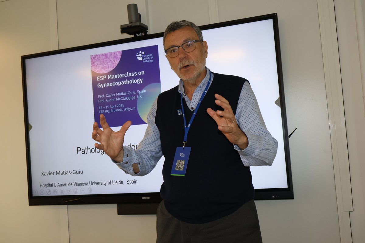 ESP_Pathology's tweet photo. 🧑‍🏫A great day starts at ESP HQ in Brussels!

☑️The ESP Masterclass on Gynaecological #pathology has started!
☑️The fist lectures are from the ESP President-Elect, Prof. Matias-Guiu!

Two wonderful days of an intensive course are ahead of us!
#PathTwittwer #pathX #education https://t.co/lBWMDsmf13