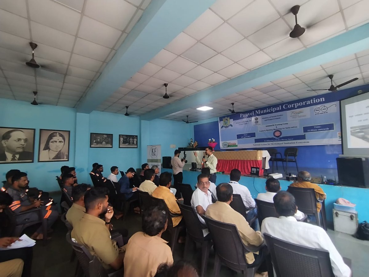 Kam Foundation (@kam_foundation) on Twitter photo One Day Workshop on "Occupational Health Hazards and Usage of PPE" for the Sanitation Soldiers of Panvel Municipal Corporation. <a href="/shippingcorp/">Shipping Corporation of India (SCI)</a> <a href="/SwachhBharatGov/">Swachh Bharat Urban</a> <a href="/SwachhBharatGoi/">Swachh Bharat GoI</a>
#sanitation #safaikarmachari #sanitationworker #SWM #training #upskilling #panvelmunicipalcorporation One Day Workshop on "Occupational Health Hazards and Usage of PPE" for the Sanitation Soldiers of Panvel Municipal Corporation. <a href="/shippingcorp/">Shipping Corporation of India (SCI)</a> <a href="/SwachhBharatGov/">Swachh Bharat Urban</a> <a href="/SwachhBharatGoi/">Swachh Bharat GoI</a>
#sanitation #safaikarmachari #sanitationworker #SWM #training #upskilling #panvelmunicipalcorporation