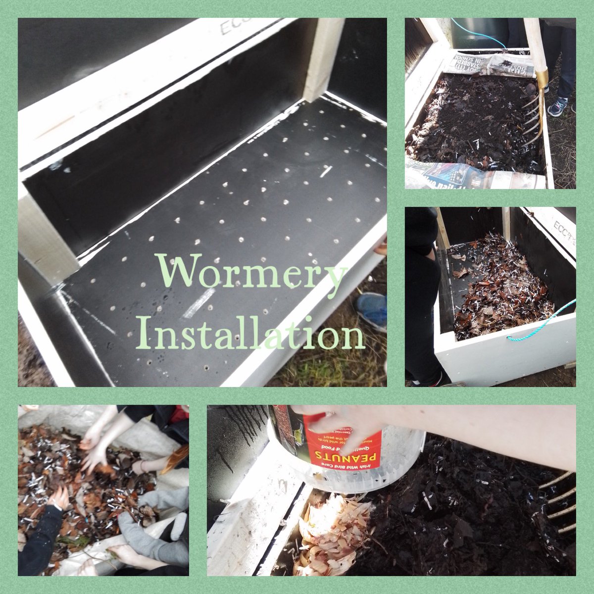 Composting in Schools 🪱: Well done to our Green School  ♻️ committee under the guidance of Mrs. Cahill, together with Mrs. Cahill’s middle room pupils, who worked with Craig Benton as part of the ‘Composting in Schools’ programme to install a wormery in our biodiversity area