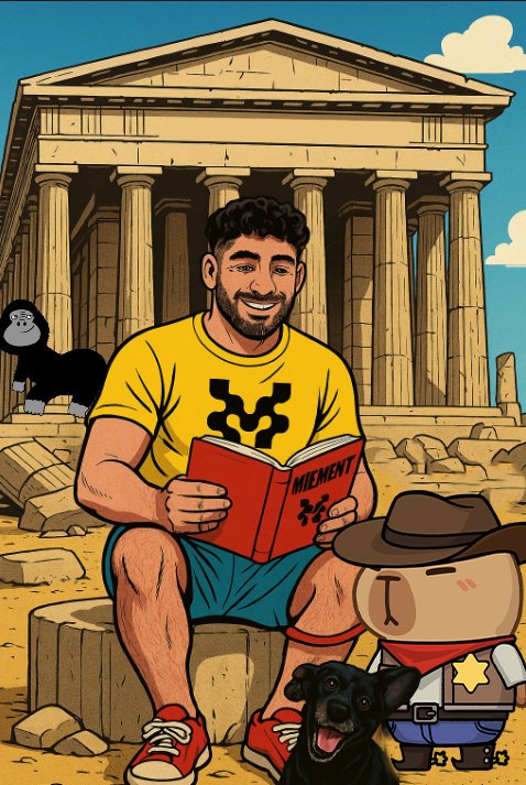 Capygoio's tweet photo. Monday wisdom with @rushimanche ๐
He told Capy: learning never stops ๐ฃ
From ancient wisdom to blockchain future ๐๏ธ
Keep building, keep learning ๐ช
Play now: https://t.co/Umb6m2xgyM
#gAlt #gmove #Movement #CapyGo #CapyLife https://t.co/XaiTN8GwjE