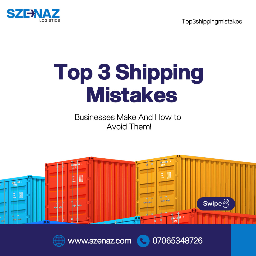 szenaz's tweet photo. Important!📌

Most of the challenges in #businesses are because of common mistakes.

Swipe to know shipping mistakes to avoid &amp;  their solutions.

Need more clarity? Contact us now:

Email: info@szenaz.com
WhatsApp: 08182360260
Website: https://t.co/i5HENLvNMS

#SzenazLogistics https://t.co/5kazcgs8R2