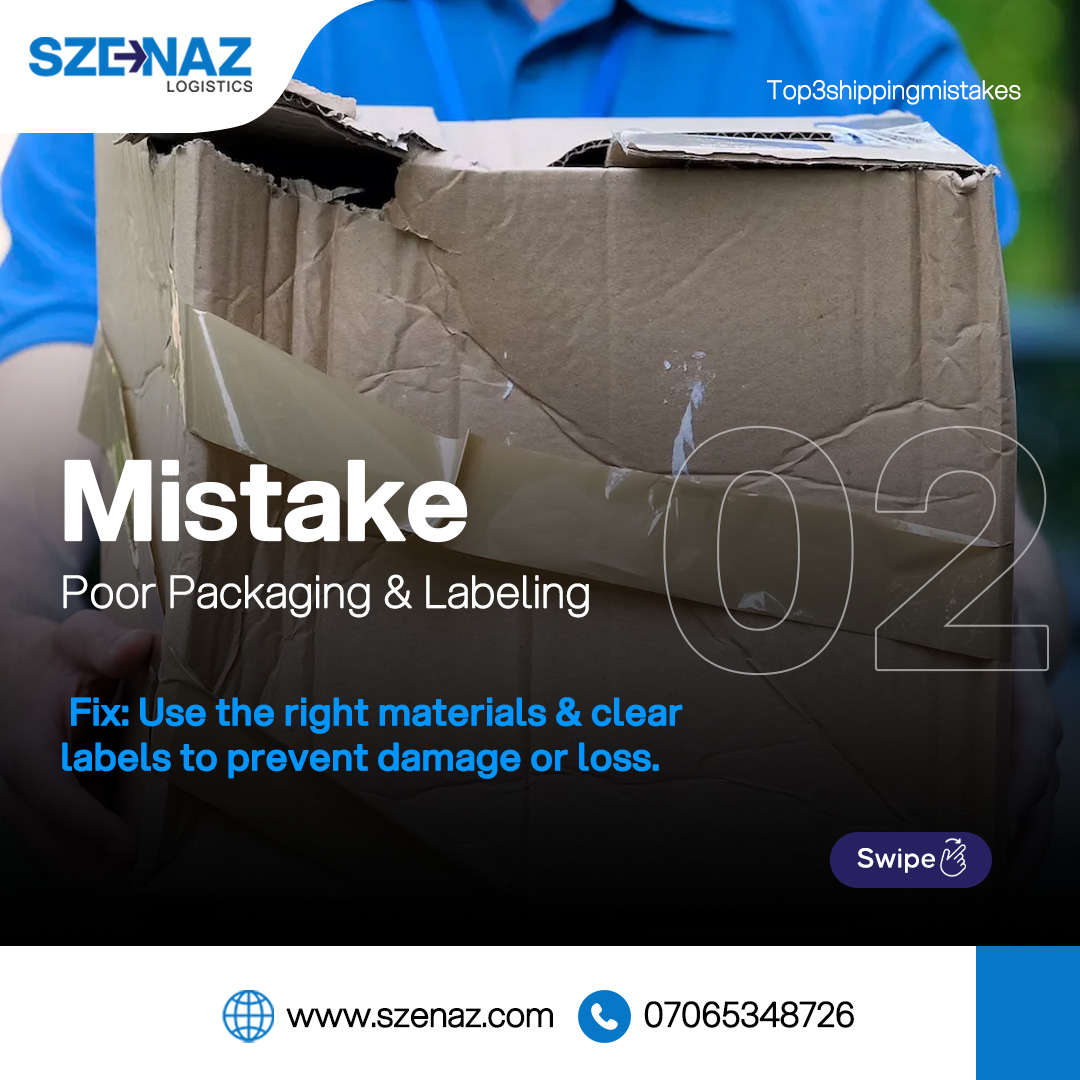 szenaz's tweet photo. Important!📌

Most of the challenges in #businesses are because of common mistakes.

Swipe to know shipping mistakes to avoid &amp;  their solutions.

Need more clarity? Contact us now:

Email: info@szenaz.com
WhatsApp: 08182360260
Website: https://t.co/i5HENLvNMS

#SzenazLogistics https://t.co/5kazcgs8R2
