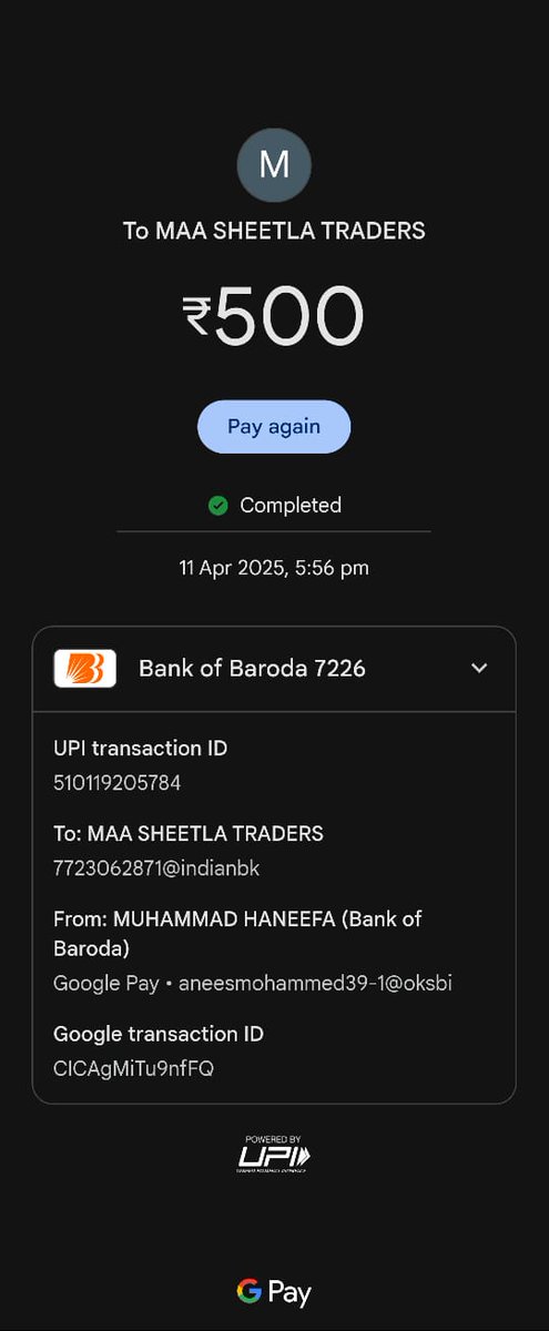 aneesmohammed39's tweet photo. @crickex_info After 5:30 on the evening of the 11th, I had deposited this payment in your account yet I have not received the correct answer anywhere, your agent also does not do the right thing in any way ,,, any action will be taken https://t.co/g1M9iJ3GDY