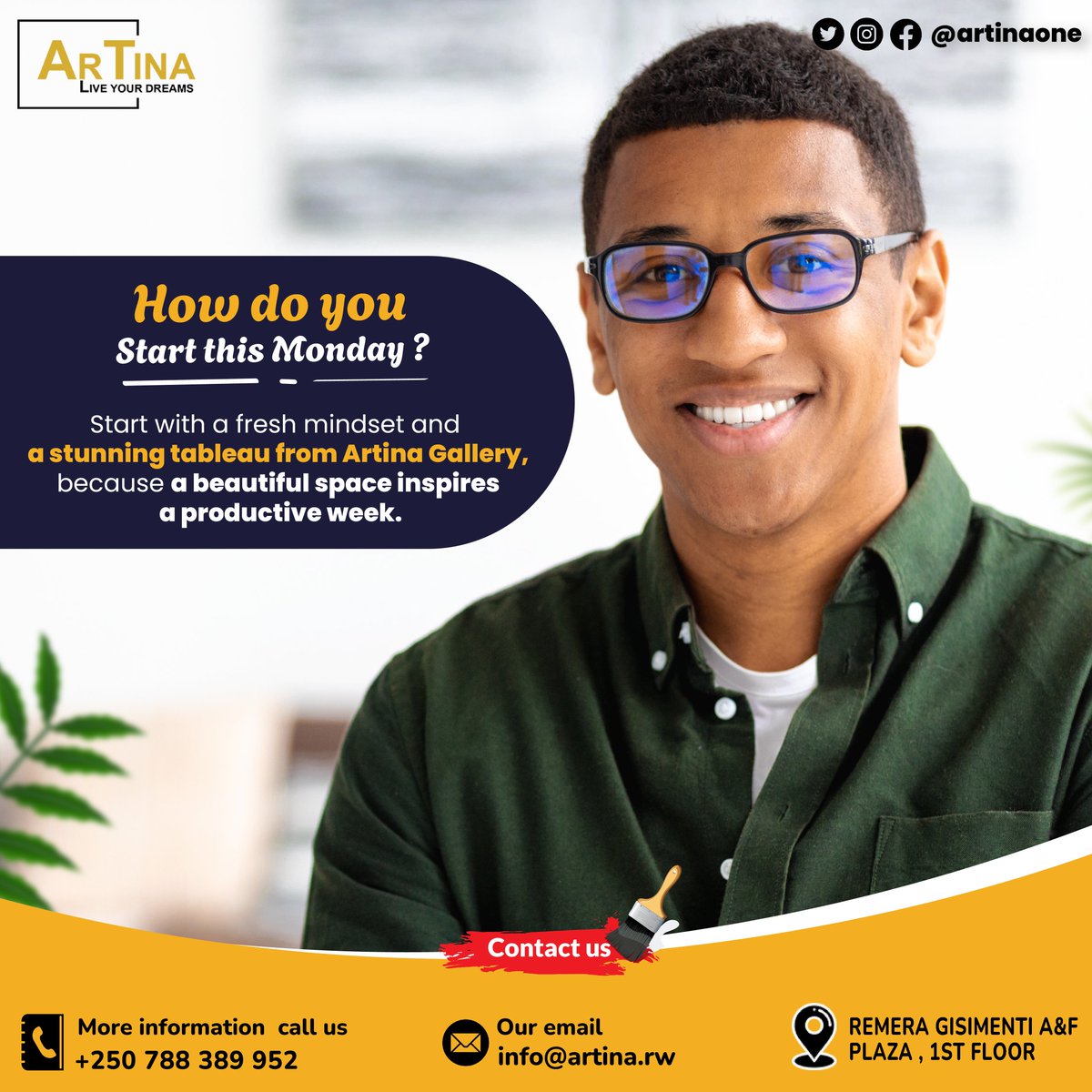 artinaone's tweet photo. 🟤 How do you start this Monday?
Start it with style, inspiration, and purpose.
A well-decorated space fuels focus and creativity.
At Artina Gallery, our realistic tableaux are crafted to transform any room.
#artinagallery #artinrwanda #galleryinrwanda #bestdecorinrwanda #art https://t.co/83PRFuWMDn