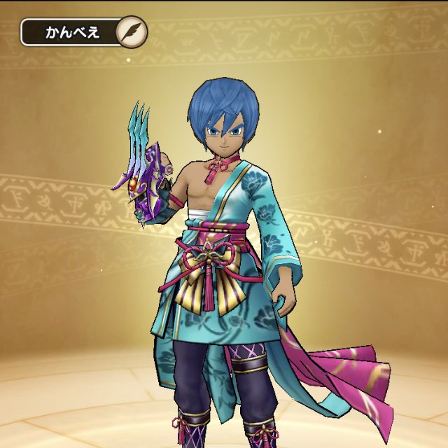 SaintPearl702's tweet photo. 🐉 #DQWコーデ 👑
かんべえ（タグは #Kanbee ）
兄としての威厳は保ちたい。でも、妹かまはさらっとスルー。
兄妹の立場は、ちょっとあやふや。
#DQWcode #DQW #DQウォーク #ドラクエウォーク https://t.co/PyxyLFwc92