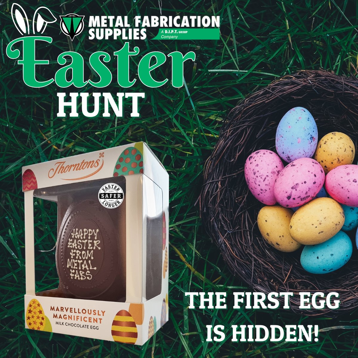 MetalFabsUK's tweet photo. It's your first chance to win a Thornton's Easter Egg worth £25!  🥚🐰
 
To find how to enter, submit your entry and for all the terms and conditions follow the link below. Good Luck!
https://t.co/dJW1Eqh8ZD https://t.co/qX8yOIV3sR