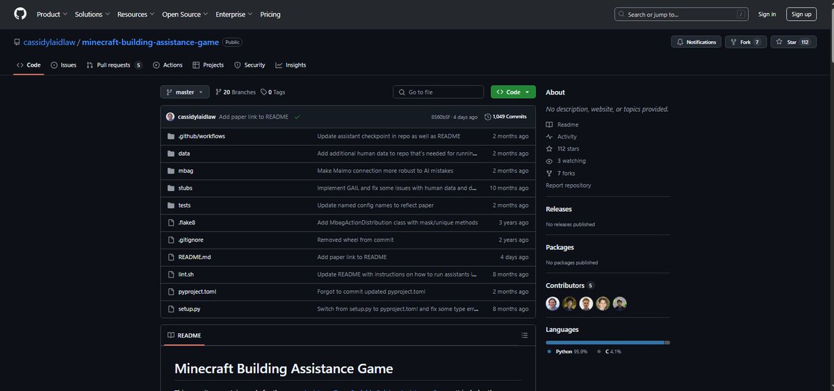 aniwispcom's tweet photo. 🤖New #AI assistant for #Minecraft —#AssistanceZero — doesn't just build on prompt, but learns from you, watching your actions &amp; taking the initiative! Real #coop with a neural network in a #cubicworld🧱

#GameDev #Sandbox #BuildingGame #AIassistant #AINews #MBAG #TechNews #Tech https://t.co/8pZbRwi6y5