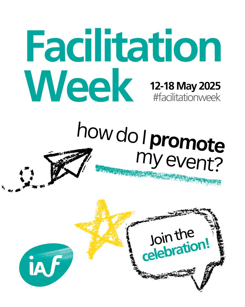 Facilitation Week is a global celebration of the power of facilitation in bringing people together, driving collaboration and creating meaningful impact. 

Review our FAQs on facilitationweek.org and join us in spreading the impact of facilitation worldwide! #FacilitationWeek