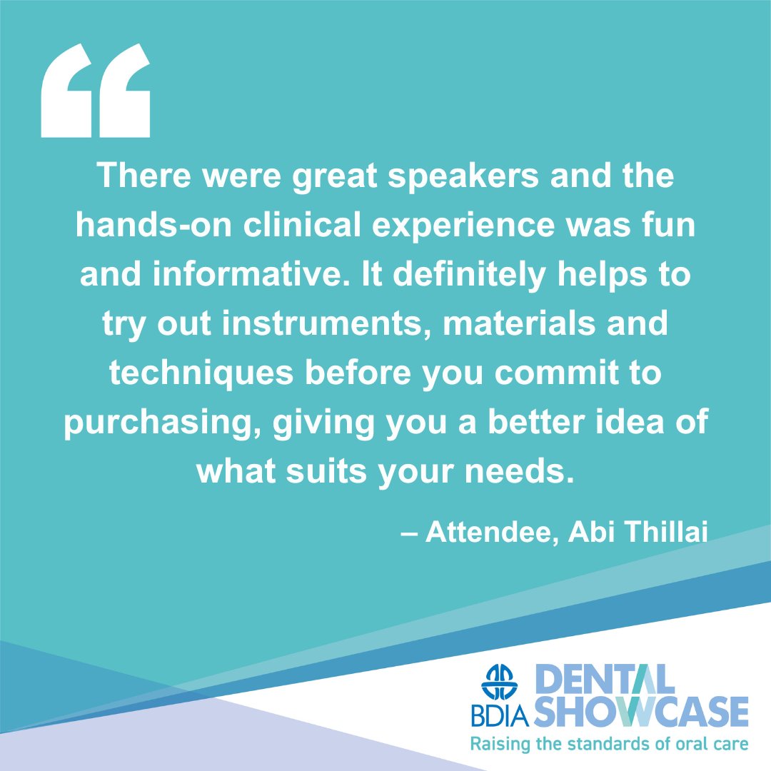 Thank you to all who gave such amazing feedback for #BDIADentalShowcase 2025! 

Save the date for 2026 – 13-14 March!

#DentalShowcase #BDIA #exhibition #conference #innovation #dentistry #handson