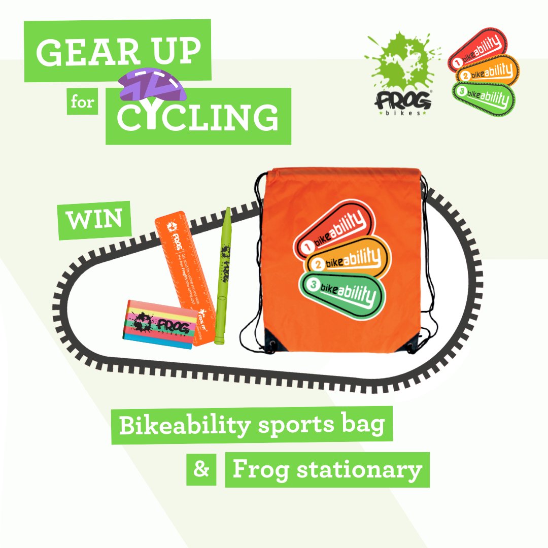 Frog Bikes (@frogbikes) on Twitter photo 🌟WIN 🌟Gear up for cycling – School’s in session!✏️
Enter to win a Frog pen, ruler, eraser & Bikeability bag!🎒
✅ Like & repost
✅ Follow <a href="/BikeabilityUK/">Bikeability</a> + @FrogBikes
✅ Comment a ✏️ emoji
Closes 20 April. T&Cs: ow.ly/ii6u50Vnvjp
#Win #Competition #Giveaway #WinaBike 🌟WIN 🌟Gear up for cycling – School’s in session!✏️
Enter to win a Frog pen, ruler, eraser & Bikeability bag!🎒
✅ Like & repost
✅ Follow <a href="/BikeabilityUK/">Bikeability</a> + @FrogBikes
✅ Comment a ✏️ emoji
Closes 20 April. T&Cs: ow.ly/ii6u50Vnvjp
#Win #Competition #Giveaway #WinaBike