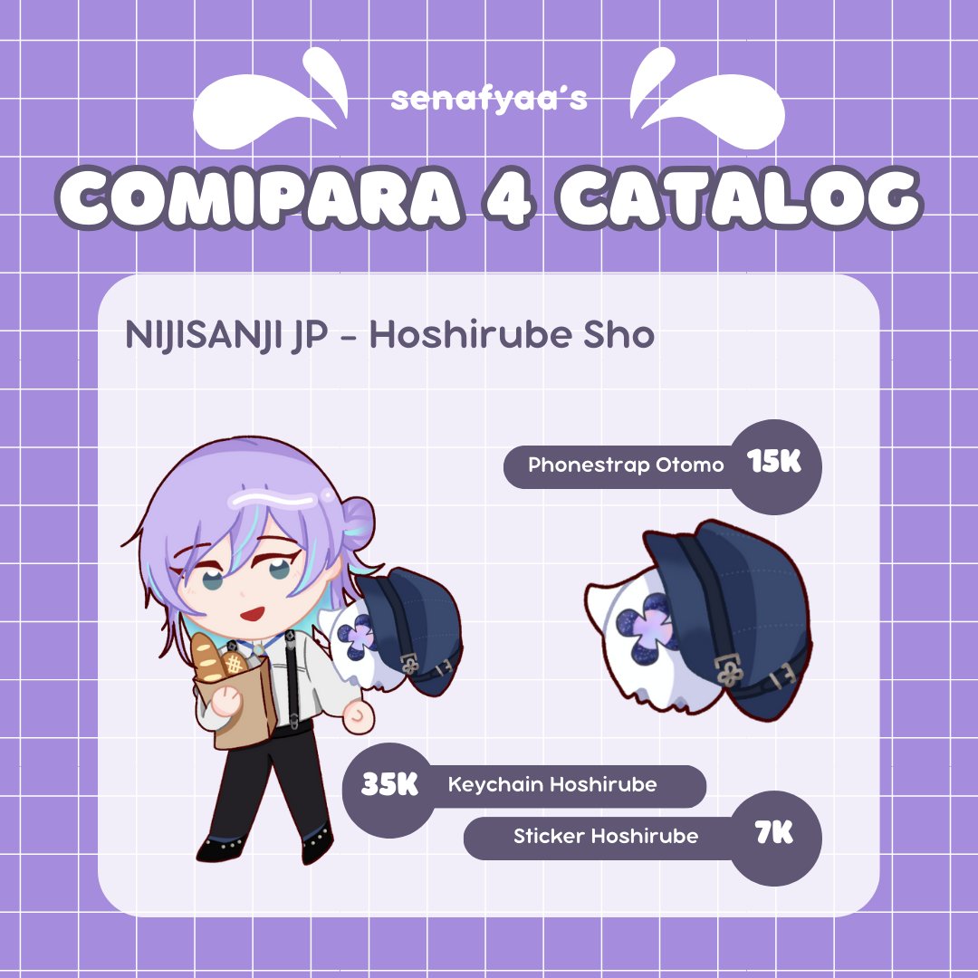 senafyaa's tweet photo. [QUICK PO]

Here’s my catalogue for #Comipara4 PO Pick-up for both days!

🛒Booth: Di Sini Nganggur by Kokohima
🗓️PO Period: 14 - 18 Apr 2025
💗Fandom: NIJISANJI JP
✏️Form: https://t.co/dZDNbsZay9

#comipara4catalogue #comipara https://t.co/2ASZIXDSar