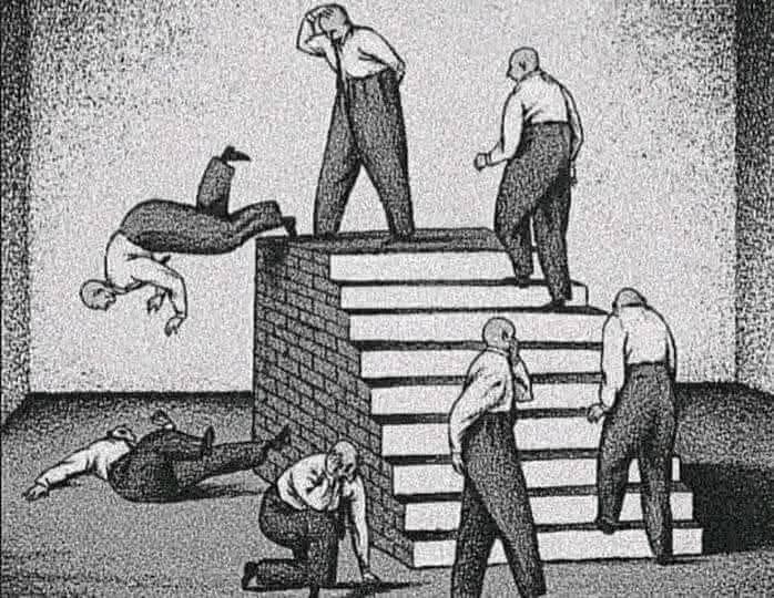 Patterns are misleading. They keep us trapped in outdated cycles. We go round and round like a wheel. Moving, but never truly evolving.

Societal patterns are shackles that limit us. They make us incapable of choosing our own paths freely. Let's shred these societal patterns.