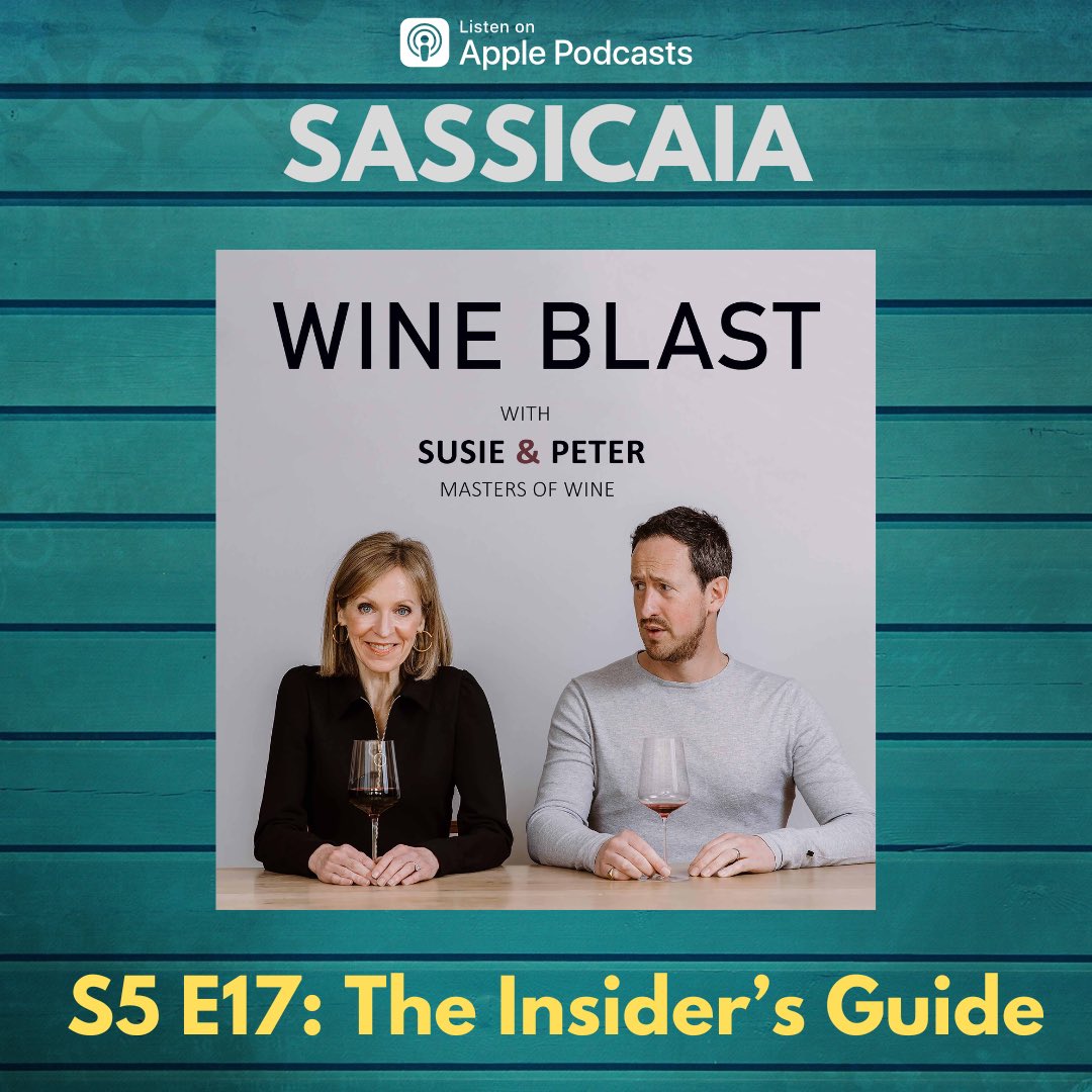Sassicaia in the sun 🌞🍷😋 A very special wine, with an intriguing story….(did you know about the ‘secret Sassicaia’, for instance??!!) Check out our Wine Blast podcast episode for more! 🙏😀🍷🎙️ susieandpeter.com/podcast-episod…