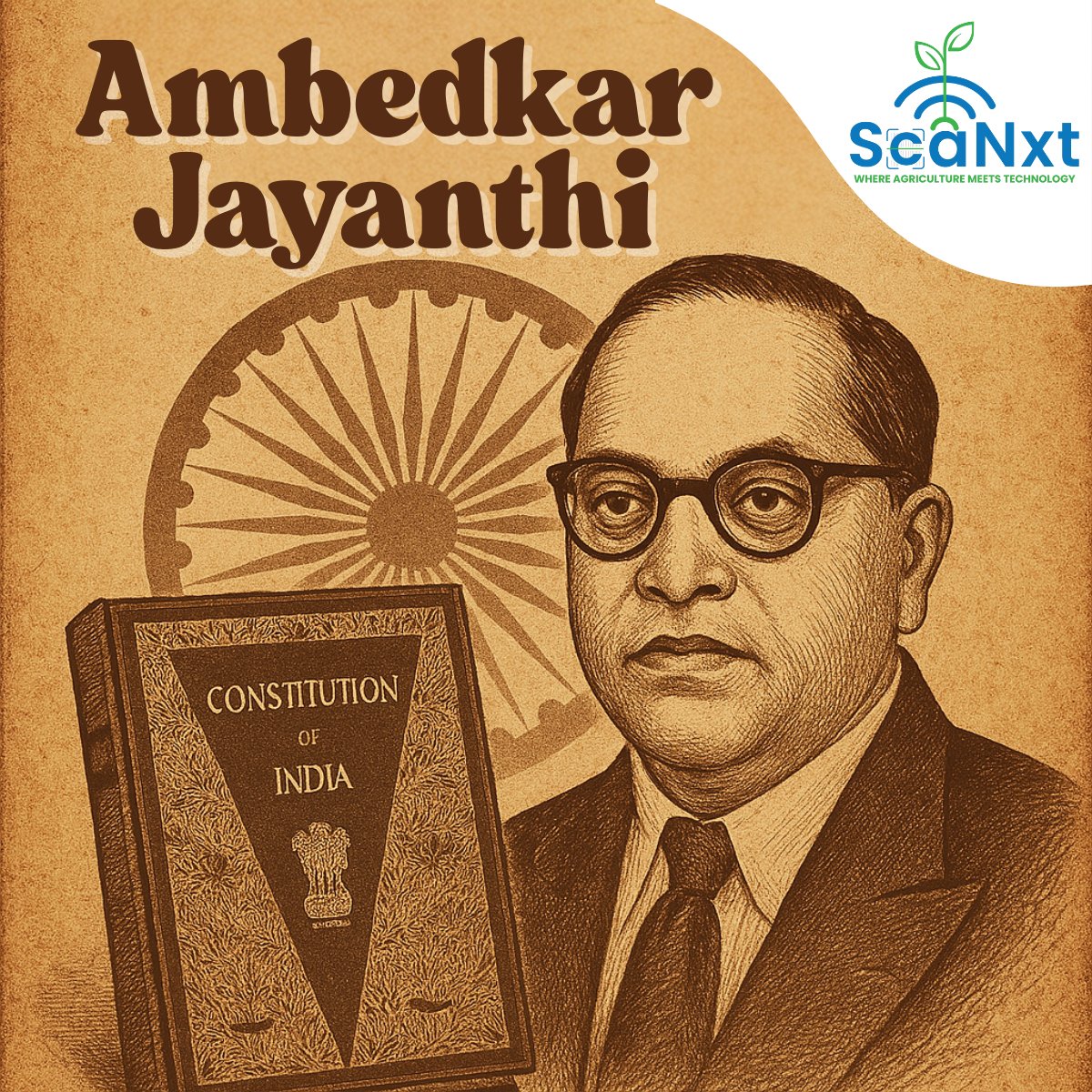 Today, on Ambedkar Jayanti, we honor the life and legacy of Dr. Bhimrao Ramji Ambedkar — a visionary leader, the principal architect of the Indian Constitution, and a relentless advocate for social justice, equality, and human rights.

Dr. Ambedkar’s contributions laid the