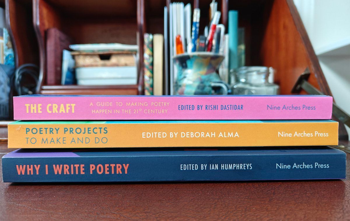 Nine Arches Press (@ninearchespress) on Twitter photo Let's make #NaPoWriMo work for you this April. We're offering 20% off all our #poetry writing handbooks to help your writing month take shape.
Use the code WRITING at the checkout and get yourself ready to write with the help of these packed guides.
ninearchespress.com/shop#!/Writing… Let's make #NaPoWriMo work for you this April. We're offering 20% off all our #poetry writing handbooks to help your writing month take shape.
Use the code WRITING at the checkout and get yourself ready to write with the help of these packed guides.
ninearchespress.com/shop#!/Writing…