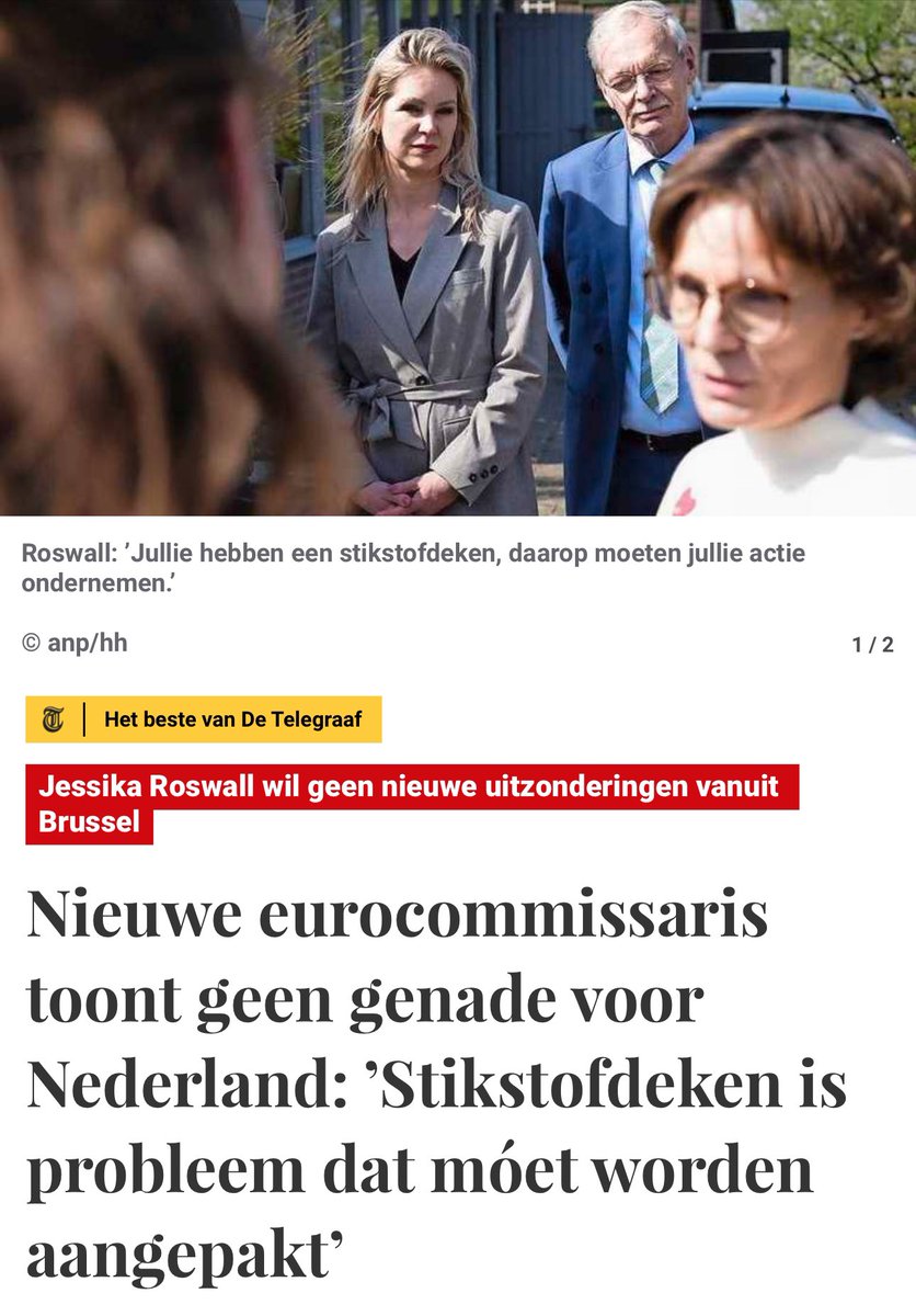 Rob_Roos's tweet image. Tijd dat Nederland eindelijk de kont in de krib gooit. Er is geen #stikstofcrisis. 

Gooi de kritische depositiewaarde (KDW) uit de wet - zoals beloofd in het hoofdlijnenakkoord en negeer de ongekozen bureaucraten van de Europese Commissie.

Frankrijk en co negeren al 25 jaar het…