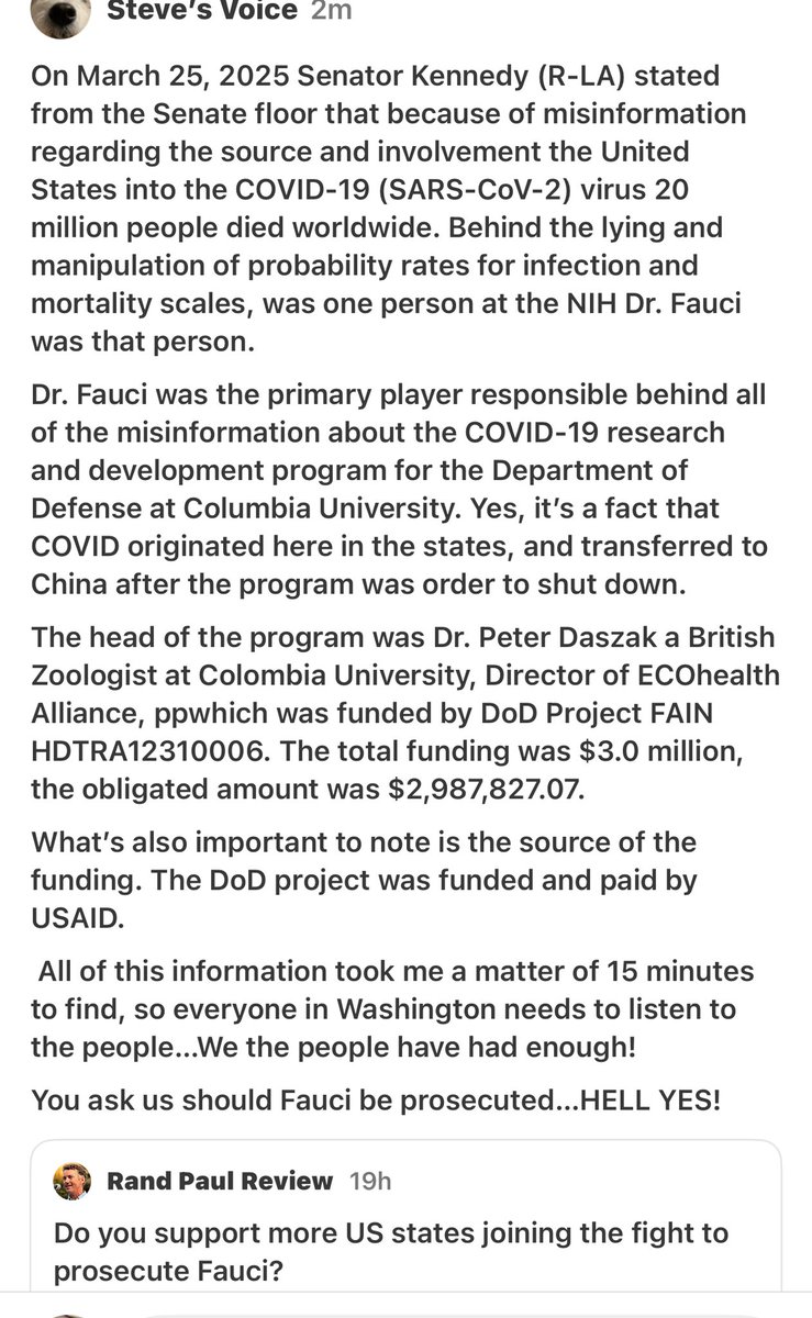 Should Dr. Fauci be prosecuted?  Hell Yes!