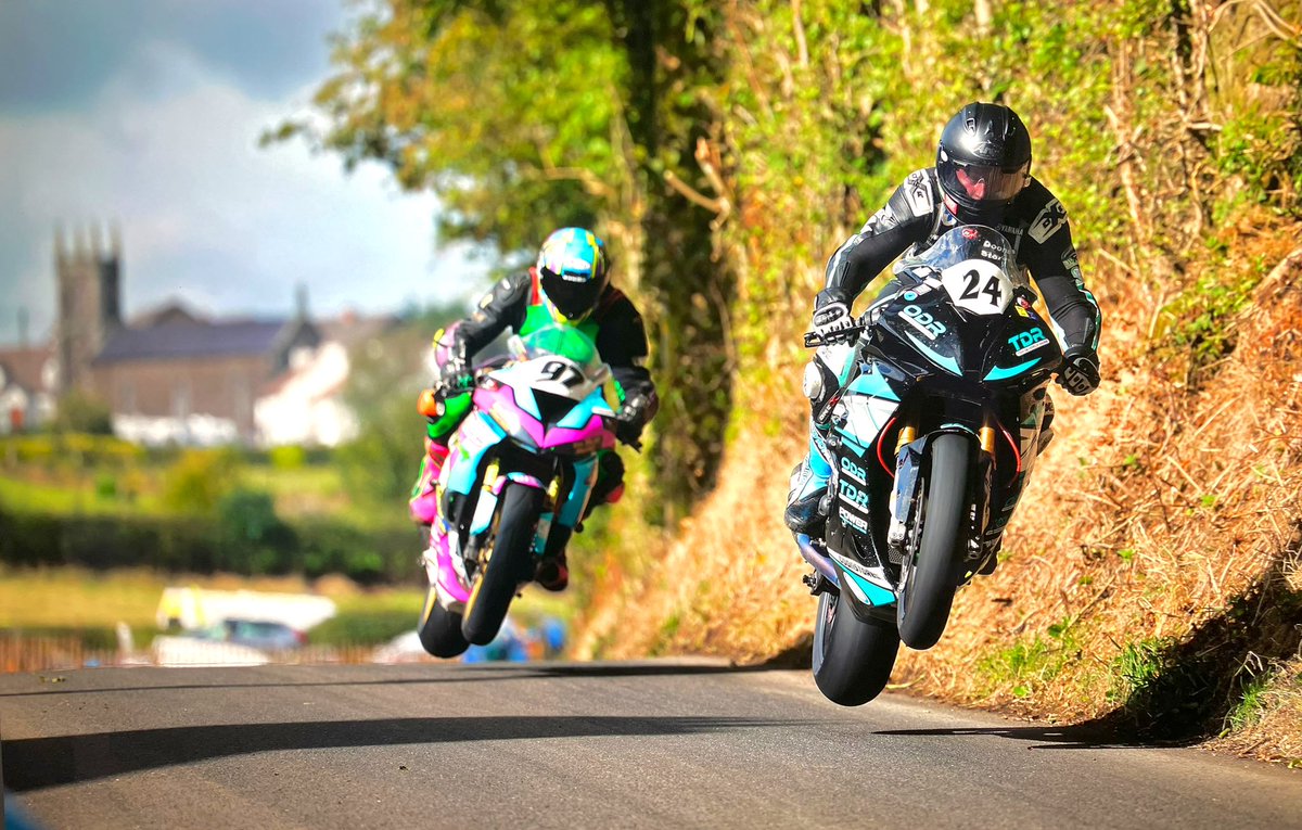Flying high over Alexander’s. 
#irishroadracing
