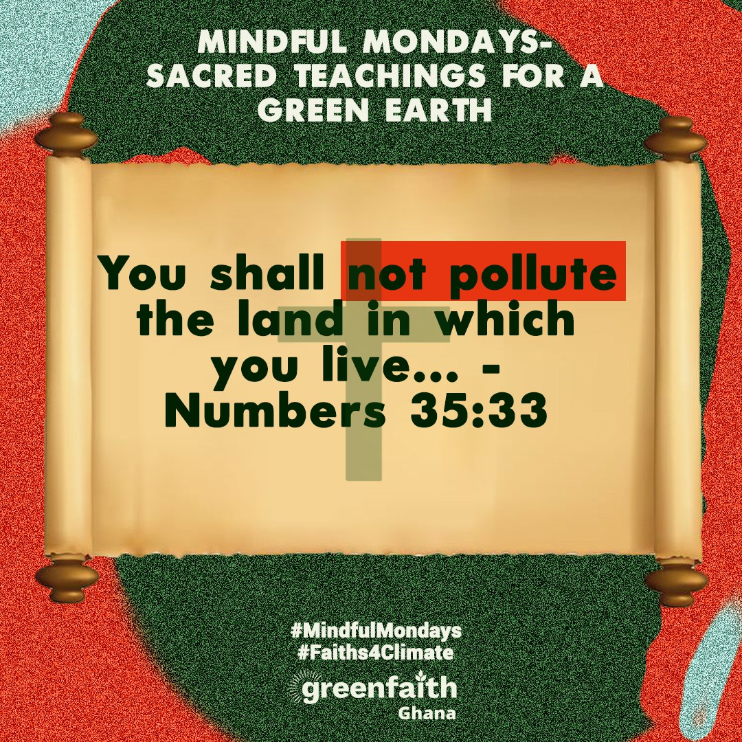 GreenFaith Ghana (@greenfaithgh) on Twitter photo Faith is the fuel for justice. As we reflect on last week's powerful engagements, we are reminded that creation care is spiritual work.
Do not pollute the land for Christ sake
🌱✝️
#Faiths4Climate
#KeepTheOilInTheGround
#ClimateJustice
<a href="/GreenFaith_Afr/">GreenFaith Africa</a> Faith is the fuel for justice. As we reflect on last week's powerful engagements, we are reminded that creation care is spiritual work.
Do not pollute the land for Christ sake
🌱✝️
#Faiths4Climate
#KeepTheOilInTheGround
#ClimateJustice
<a href="/GreenFaith_Afr/">GreenFaith Africa</a>