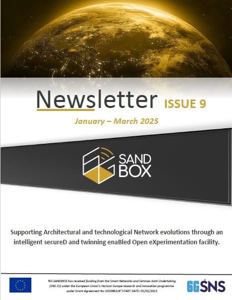 6G-SANDBOX (@6gsandbox) on Twitter photo #LearnAbout6GSANDBOX ๐ขโ๏ธThe latest 6G-SANDBOX Newsletter โ Issue #9 is out now! This edition covers the first trimester of 2025 (JanuaryโMarch).
๐ฅ Download your copy here: 6g-sandbox.eu/dissemination/โฆ
<a href="/6G_SNS/">SNS JU</a>
#6G #Newsletter #6GSNS #Innovation #Research #HorizonEurope #6GSANDBOX #LearnAbout6GSANDBOX ๐ขโ๏ธThe latest 6G-SANDBOX Newsletter โ Issue #9 is out now! This edition covers the first trimester of 2025 (JanuaryโMarch).
๐ฅ Download your copy here: 6g-sandbox.eu/dissemination/โฆ
<a href="/6G_SNS/">SNS JU</a>
#6G #Newsletter #6GSNS #Innovation #Research #HorizonEurope #6GSANDBOX