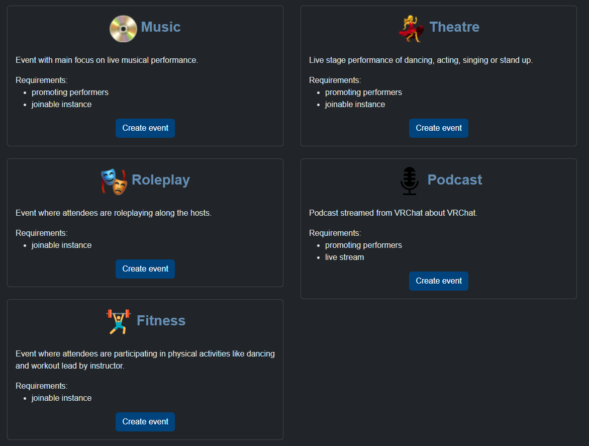 new DJ link vrc.tl/filter/open-de…
e-boy/girl link vrc.tl/filter/no-avat…
budget vr rave link vrc.tl/filter/quest
ravegoer link vrc.tl/filter/music

also new categories enabled