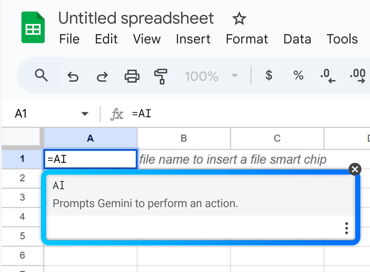所以Google 表格现在竟然有一个“=AI” 的公式了？！ 你现在可以在表格中处理以前根本不可能处理的数据了。 Gemini  可以理解单元格里的内容，并根据你的指令给出量身定制的答案。 下面是几个例子和公式：🧵