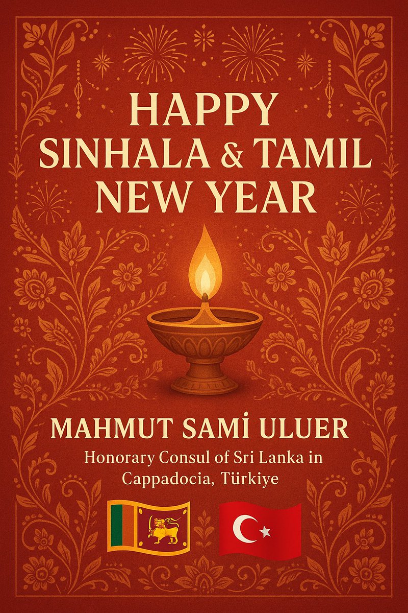 Happy Sinhala &amp; Tamil New Year!

Sri Lanka Yeni Yılı kutlu olsun! 

🇱🇰 🇹🇷
