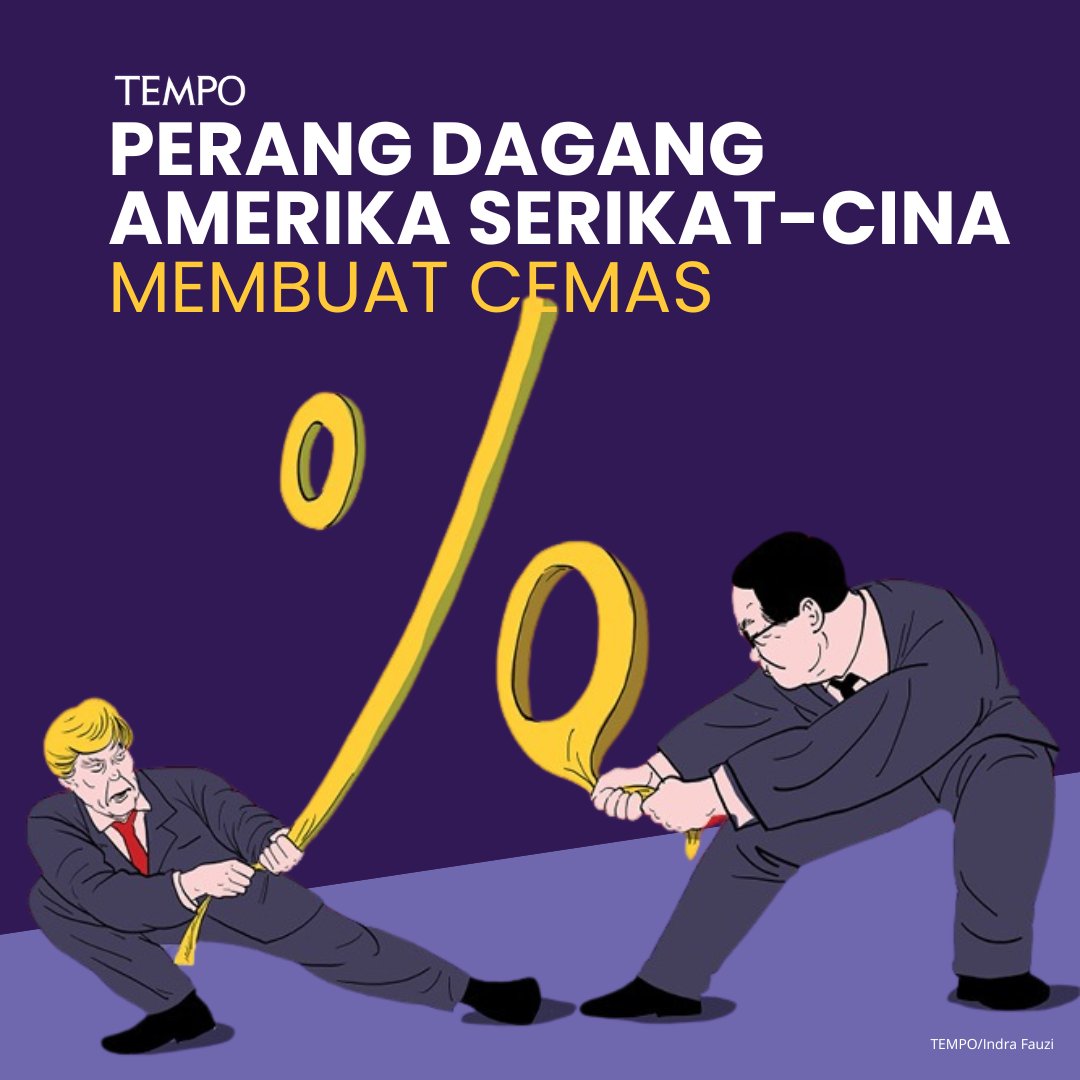 Perang dagang antara Amerika Serikat dan Cina semakin memanas. Sementara itu, Presiden Prabowo memilih untuk tetap netral, tidak terjebak dalam konflik tersebut.

Bagaimana dampak perang dagang AS-Cina terhadap ekonomi Indonesia?🤷‍♀️

#TempoThread