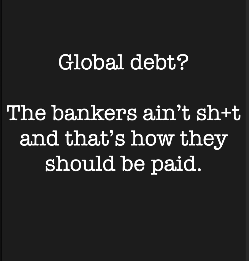 rockyoumentally's tweet photo. Global debt.. Central banks and the federal reserve.
#banks #FederalReserve #slavetraders
#TrumpRecession #DonaldTrump #Teamwork https://t.co/WVjCXy2ViA