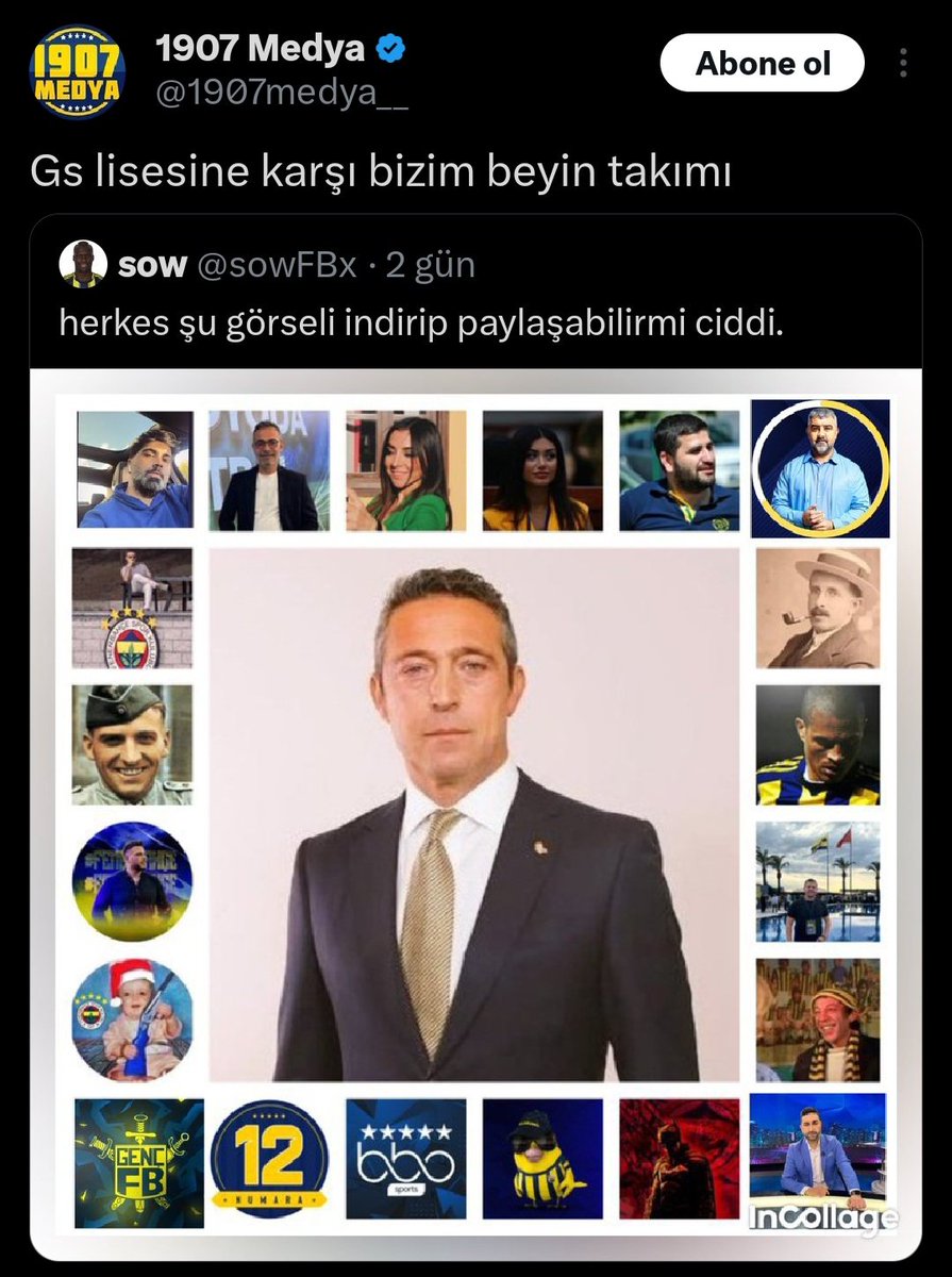 Not: Bu arada Liseye de gelen gideni almıyoruz ha 😅😂.. GS Lisesi'ne girebilmek için LGS'de  % 0.06 dilimine girmeniz lazım. Yani  495-500 puan almanız şart 😂😂😂 
#Fenerbahçe #Galatasaray #AliKocİstifa #tffistifa #Acun #okanburuk