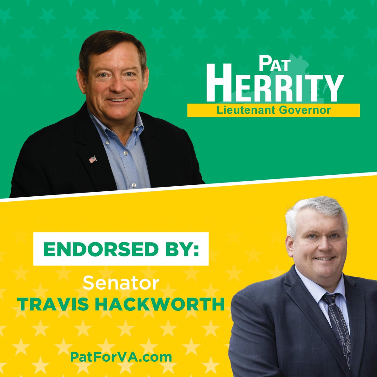 PatHerrityVA's tweet image. Honored to be endorsed by Senator Travis Hackworth!