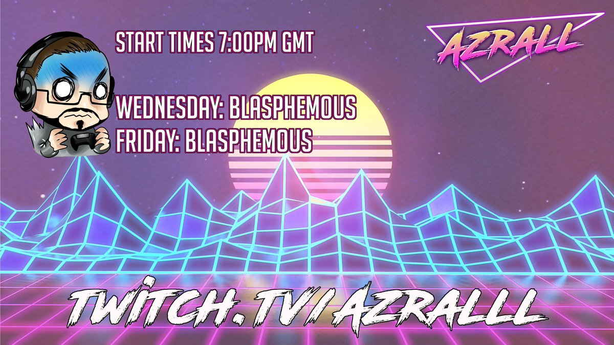Stream schedule for this week!

twitch.tv/Azralll