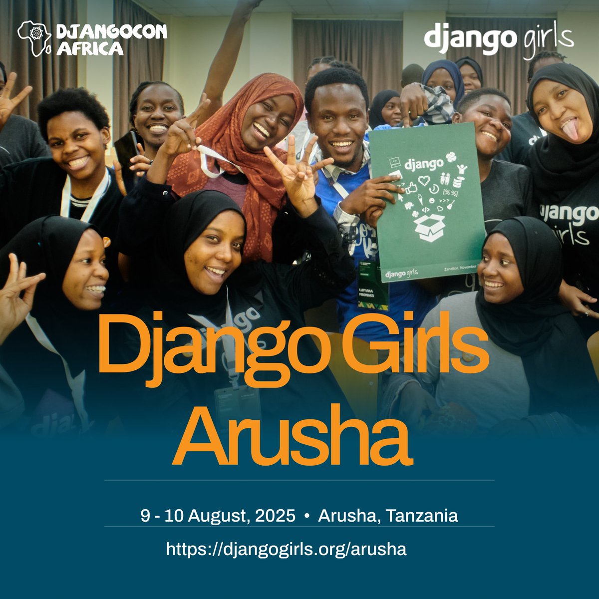 ✨Tech Queens🌍✨ Applications for the #DjangoGirls Workshop are now OPEN!

🚀Ready to dive into the world of coding and creativity at #DjangoConAfrica ?

Learn, Code, Connect!👩‍💻👩‍💻
Sign up now 👉 djangogirls.org/arusha 🛠️

#djcafrica #djcafrica25 #DjangoConAfrica2025 #django