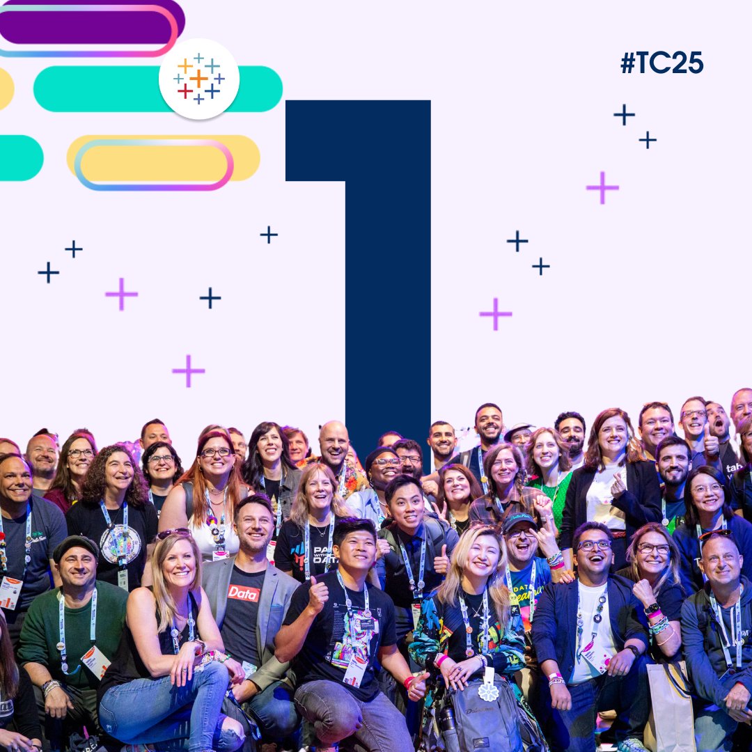 1 day until day one of #TC25!

Let's get down to viz-ness at Tableau Conference with the #DataFam.
