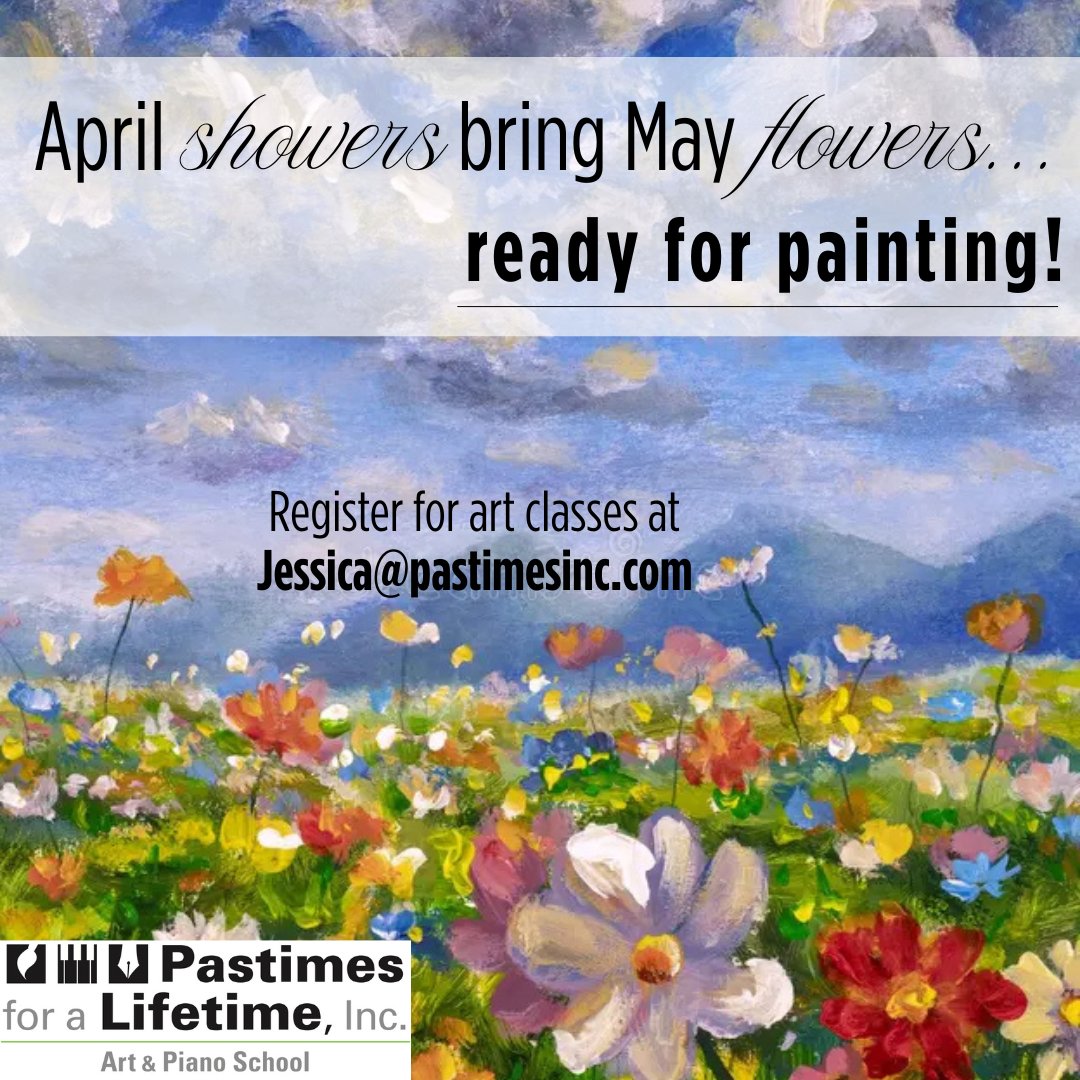 PastimesInc's tweet image. April showers bring May flowers...ready for painting!🌺

Register for art classes at Jessica@pastimesinc.com
.
.
#Pastimes #PaintingClasses #LAArtClasses #LAKidsArtClasses #LAPaintingClasses #LADrawingClasses #LAArtSchool #OnlineDrawingClasses #ZoomDrawingClasses