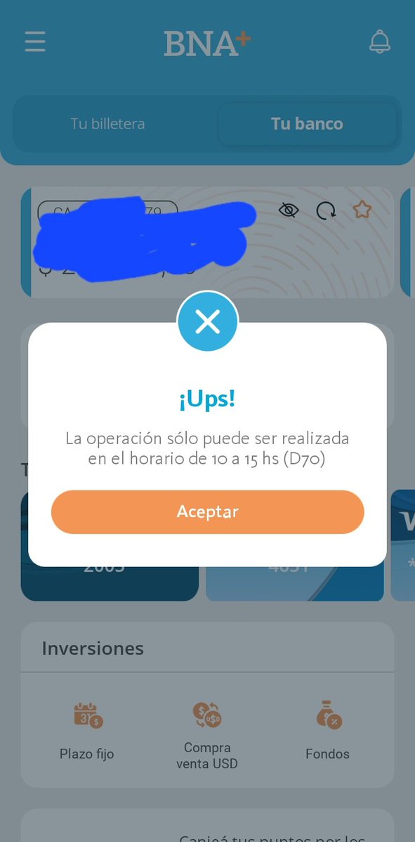 Patoloqui1's tweet photo. #dolar #Corralito #homebanking
Banco Nación en este instante https://t.co/nge0BsEIQN