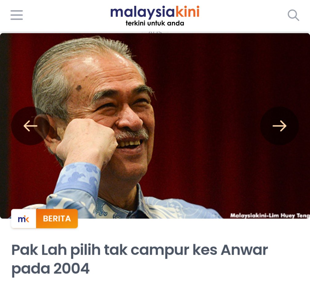 FaktaBukanAuta's tweet photo. Tahukah anda Sept 2004 adalah waktu di mana Mahkamah Persekutuan buat keputusan utk kes fitnah terhadap DSAI.

Pak Lah waktu itu jadi PM tak sampai setahun.

Orang suruh Pak Lah masuk campur urusan mahkamah mcm Dr M selalu buat.

Pak Lah kata,

"Sebagai orang Islam saya bertanggungjawab terhadap Allah, saya takkan buat."

Keputusannya?

Mahkamah bebaskan DSAI.

Tak cukup dgn itu, Pak Lah bantu cepatkan pasport DSAI supaya dapat terima rawatan segera di Germany.

The rest is history.

Moga Allah ampuni Pak Lah & tempatkan di kalangan mereka yg beriman.