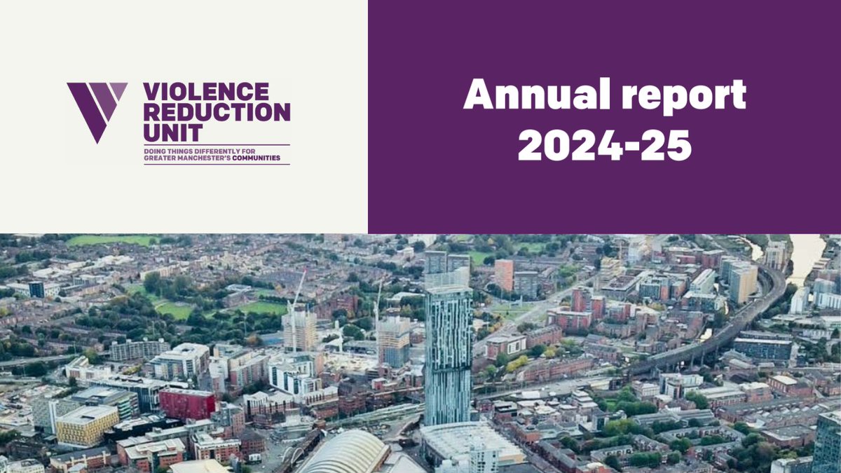 Our 2024/25 Annual Report is here! 
Across Greater Manchester, we’re making real progress in tackling serious violence. 
📉 Lowest homicide rate since 1990 
📉 Knife-enabled homicides decreased by 54%  
📈 Growing number of community-led programmes 
🔗 orlo.uk/97TvH