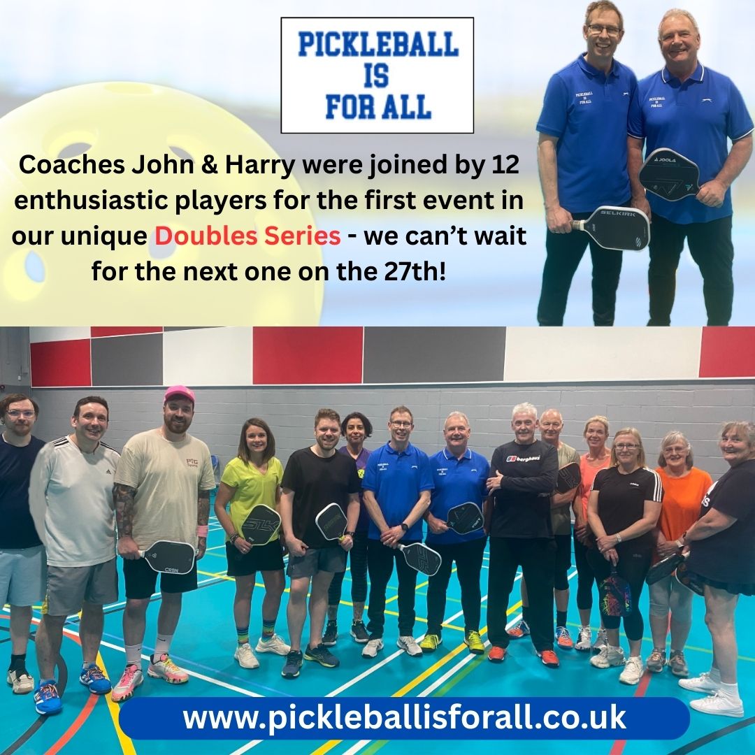 Pickleball_IFA's tweet photo. We began our DOUBLES SERIES with Pickleball Scotland coaches John Macrae and Harry Burness delivering a 2-hours clinic.
Thanks to the 12 players who travelled to Perth on Sunday. 
We can't wait for the next one!
@PickleballScot1  @PickleballEng @nanettemutrie #pickleball https://t.co/QtlgDKj4uq