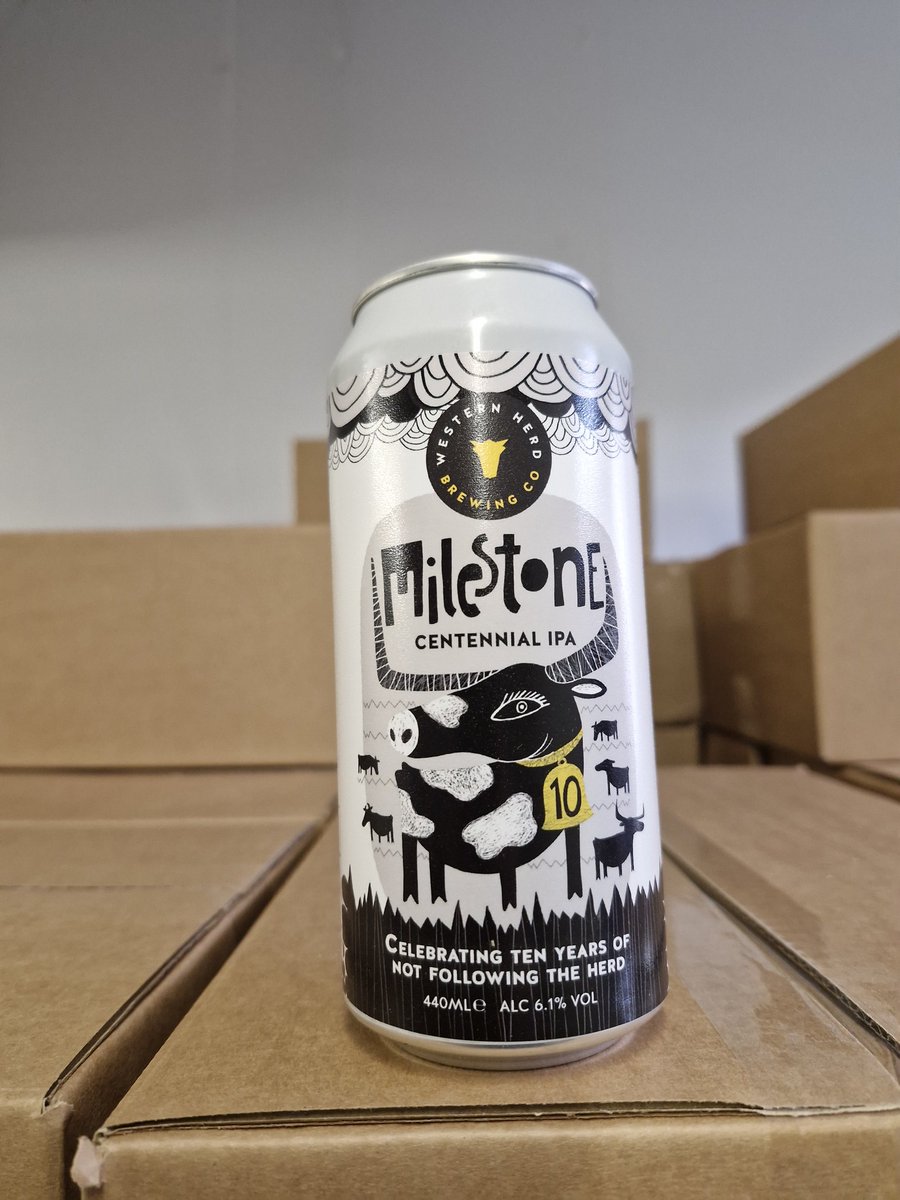 WesternHerd's tweet photo. Last chance to get 10% off Milestone Centennial IPA – use code MILESTONE10 before midnight! Big hops, bold flavour, brewed in the shed &amp; enjoyed on the land. Don’t miss your moment.

#MilestoneIPA #CraftBeer #CentennialHops #BrewedInClare #LastCall https://t.co/wFIsndj8zg