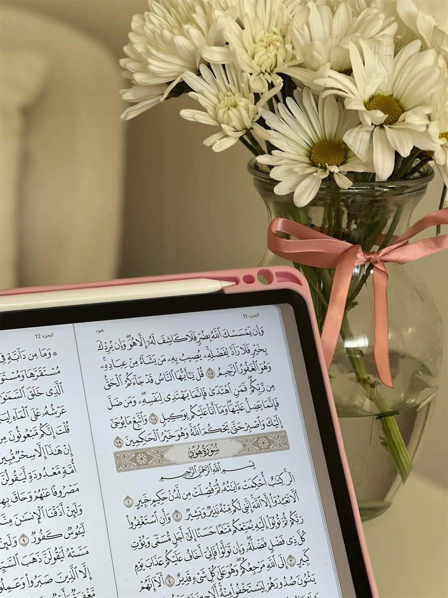 «ما ينطفىءُ فينـــا يُضيئه القـــرآن 🌦️🌸»